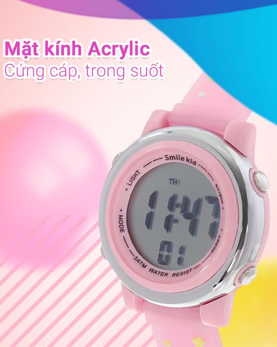 Đồng hồ Trẻ em Smile Kid SL055-01 có mặt kính Acrylic trong suốt