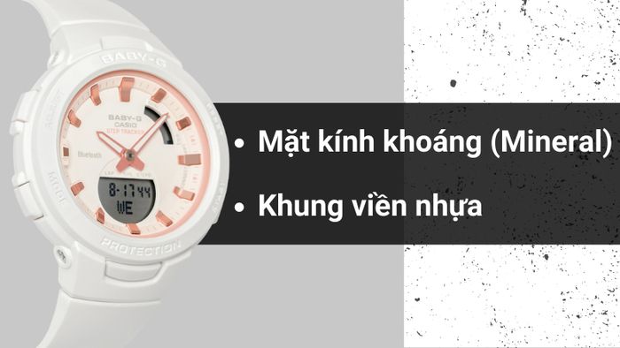 Chất liệu mặt kính và khung viền của mẫu đồng hồ