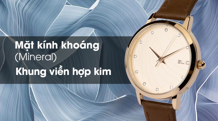 Đồng hồ Nữ Elio EL007-01 có khả năng chịu va đập tốt