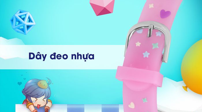 Đồng hồ trẻ em Smile Kid SL034-01 có dây đeo nhẹ nhàng