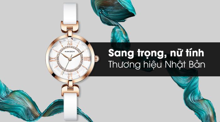 Đồng hồ nữ Nakzen SS1015L-7N0 với thiết kế nữ tính và tinh tế