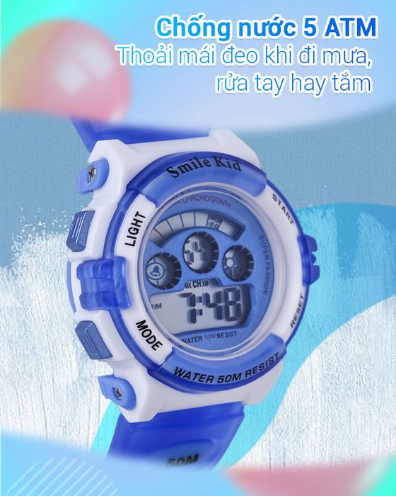 Đồng hồ trẻ em Smile Kid SL059-01 có độ chống nước 5 ATM