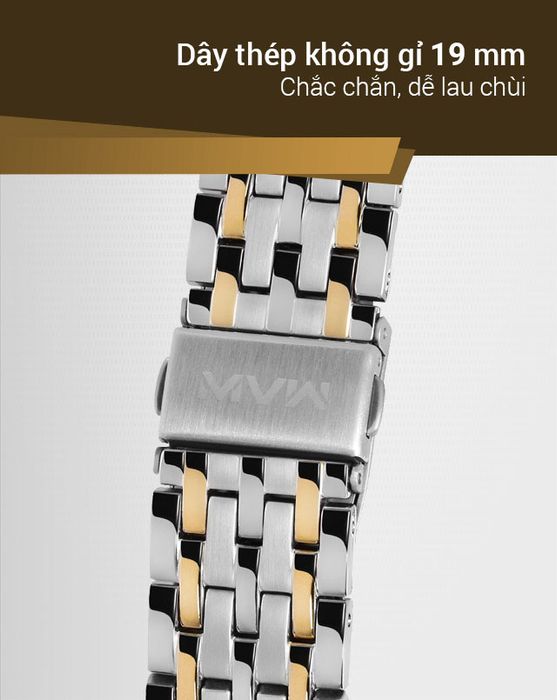 Đồng hồ nam MVW MS060-01 có dây đeo chắc chắn, dễ đánh bóng