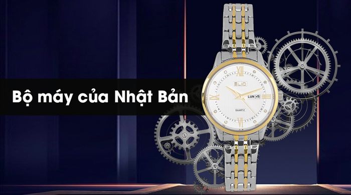 Đồng hồ nữ Elio ES026-C2 hoạt động bền bỉ nhờ sử dụng bộ máy Nhật Bản