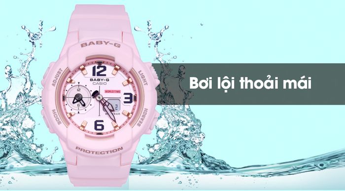 Đồng hồ nữ Baby-G BGA-230SC-4BDR có hệ số chống nước 100m