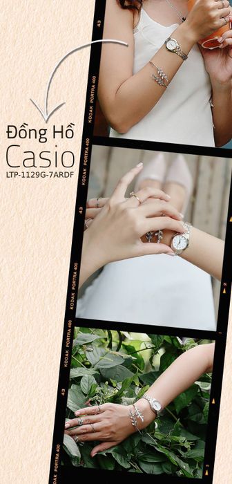 Đồng hồ Nữ Casio LTP-1129G-7ARDF thời trang và nữ tính
