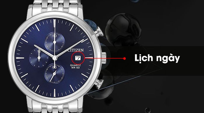 Đồng hồ nam Citizen AN3610-55L trang bị lịch ngày tiện ích