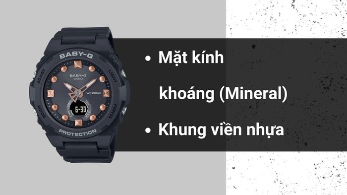 Chất liệu mặt kính và khung viền của mẫu đồng hồ