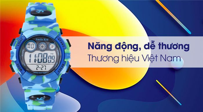 Đồng hồ trẻ em Smile Kid SL024-01 với thiết kế năng động, tinh nghịch