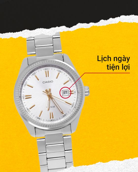 Đồng hồ Nữ Casio LTP-1302D-7A2VDF có lịch ngày tiện ích