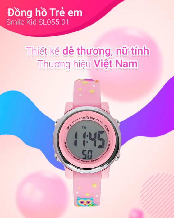 Đồng hồ Trẻ em Smile Kid SL055-01 đến từ thương hiệu Việt Nam