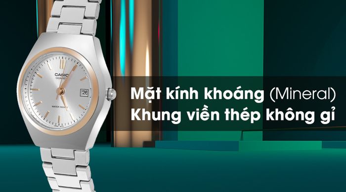 Đồng hồ Nữ Casio LTP-1170G-7ARDF có khả năng chịu va đập tốt