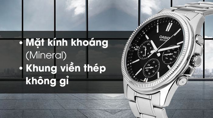 Đồng hồ nam Casio MTP-1375D-1AVDF có lớp vỏ ngoài cứng cáp