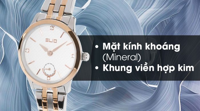 Đồng hồ Nữ Elio ES013-01 có khả năng chịu va đập tốt