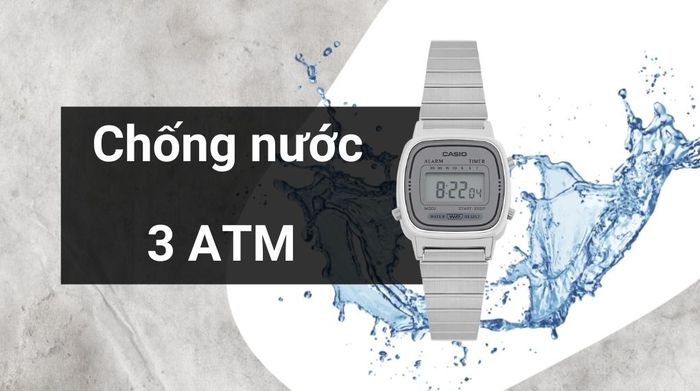 Khả năng kháng nước của mẫu đồng hồ