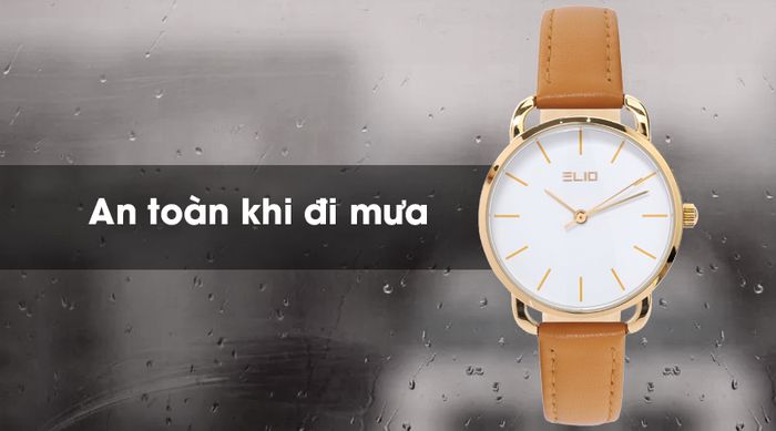 Đồng hồ Nữ Elio EL037-01 có khung viền hợp kim sáng bóng