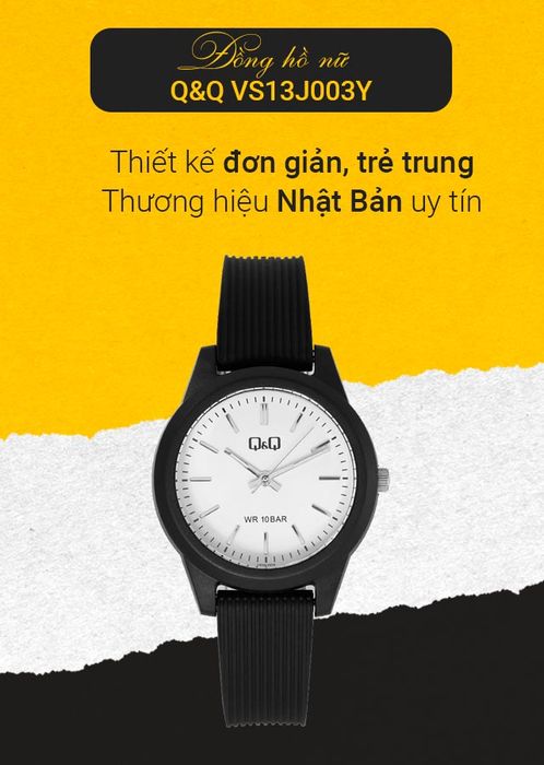 Tổng quan về đồng hồ nữ Q&Q VS13J003Y