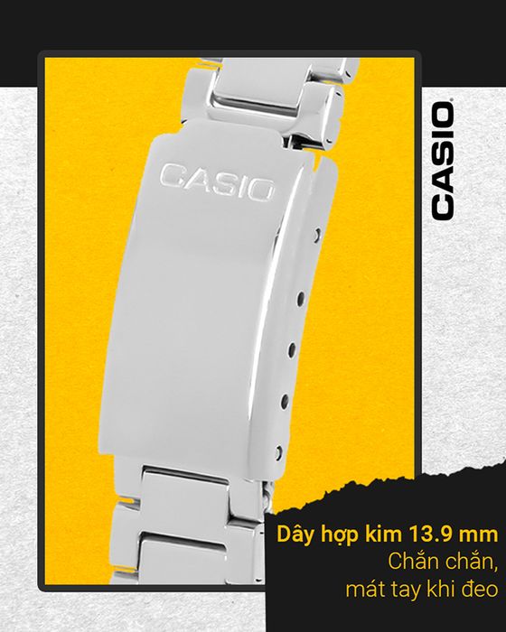 Đồng hồ nữ Casio LTP-1170A-7ARDF có dây đeo hợp kim bền bỉ
