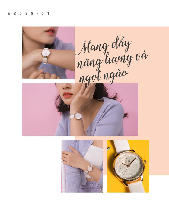Đồng hồ Nữ Elio EL038-01 trẻ trung, năng động