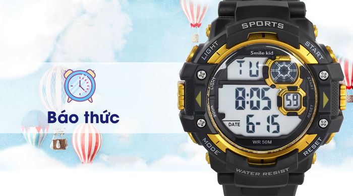 Đồng hồ trẻ em Smile Kid SL019-01 có báo thức hữu dụng