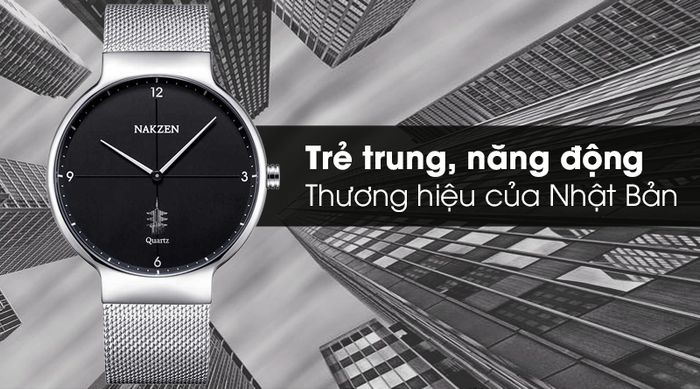 Đồng hồ nam Nakzen SS4051G-1 với thiết kế trẻ trung, năng động