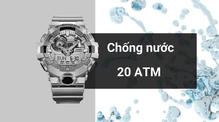 Khả năng kháng nước của mẫu đồng hồ