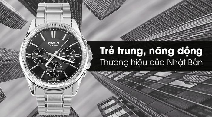 Đồng hồ nam Casio MTP-1375D-1AVDF có kiểu dáng nam tính