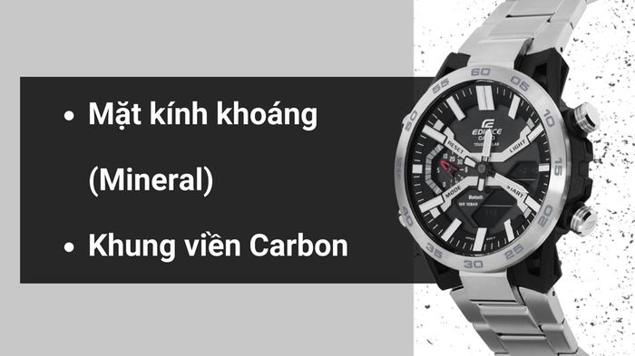 Chất liệu mặt kính và khung viền của mẫu đồng hồ