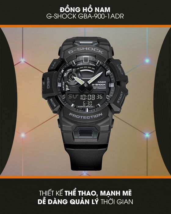 Đồng hồ nam G-SHOCK GBA-900-1ADR với thiết kế nam tính, thể thao