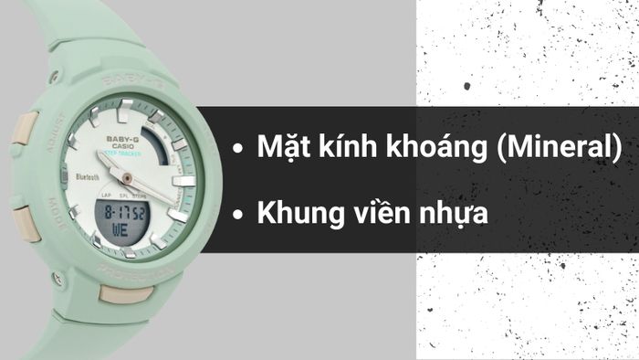 Chất liệu mặt kính và khung viền của mẫu đồng hồ