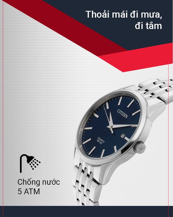 Đồng hồ Nam Citizen BI5000-87L chống nước 5 ATM