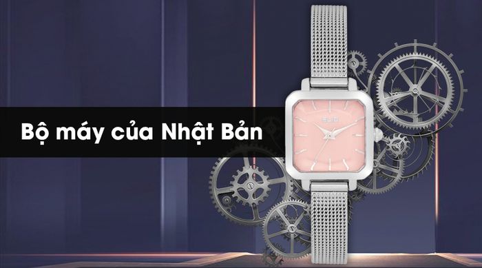Đồng hồ nữ Elio ES002-01 có bộ máy của Nhật Bản