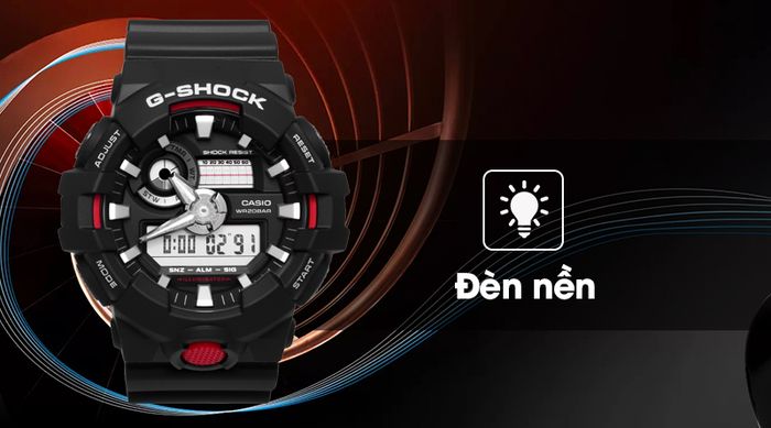 Đồng hồ Nam G-shock GA-700-1ADR trang bị đèn led
