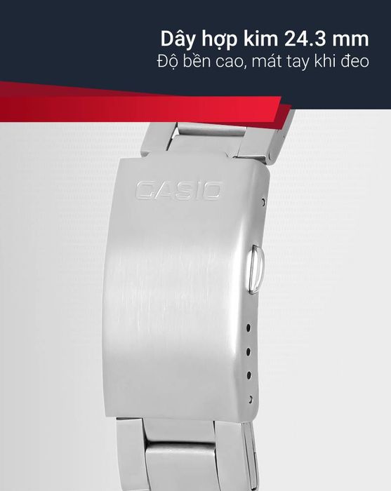 Đồng hồ Nam Casio AE-1200WHD-1AVDF có dây hợp kim 24.3 mm