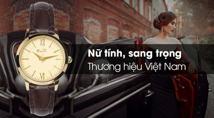 Đồng hồ nữ Elio EL022-C2 với thiết kế nữ tính và tinh tế