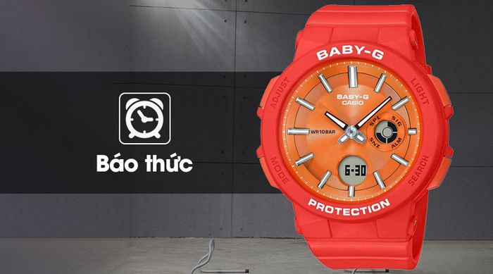 Đồng hồ nữ Baby-G BGA-255-4ADR có báo thức tiện ích