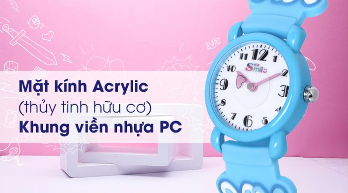 Đồng hồ trẻ em Smile Kid SL042-01 được trang bị lớp vỏ cứng cáp