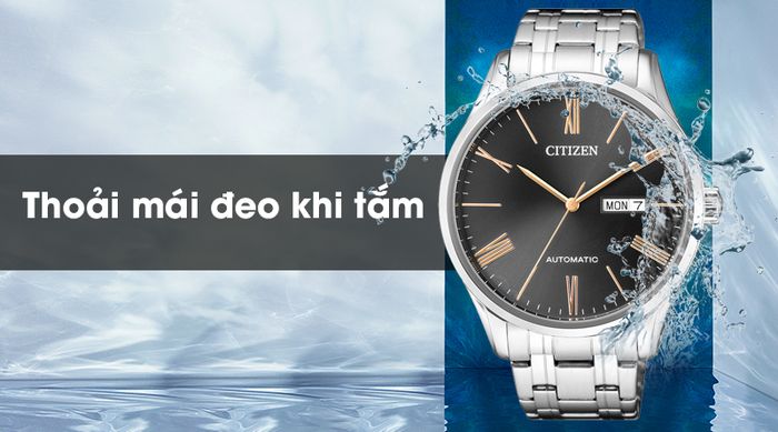 Đồng hồ nam Citizen NH8360-80J có hệ số chống nước 5 ATM
