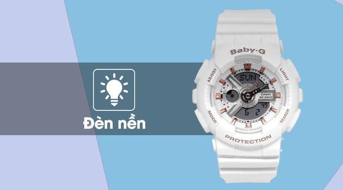 Đồng hồ Nữ Baby-G BA-110GA-7A1DR với đèn LED cực sáng