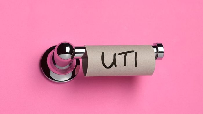 A tissue roll with the abbreviation UTI clearly marked on it.