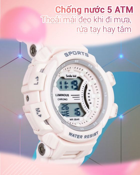 Đồng hồ trẻ em Smile Kid SL064-02 có độ chống nước 5 ATM