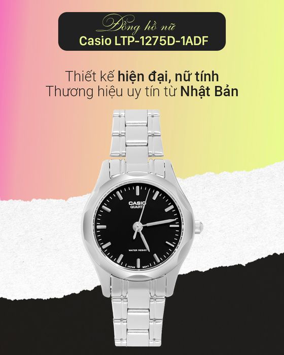 Đồng hồ Nữ Casio LTP-1275D-1ADF - Tổng quan