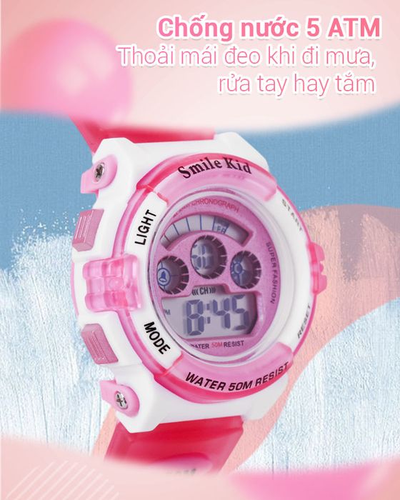 Đồng hồ trẻ em Smile Kid SL058-01 có độ chống nước 5 ATM