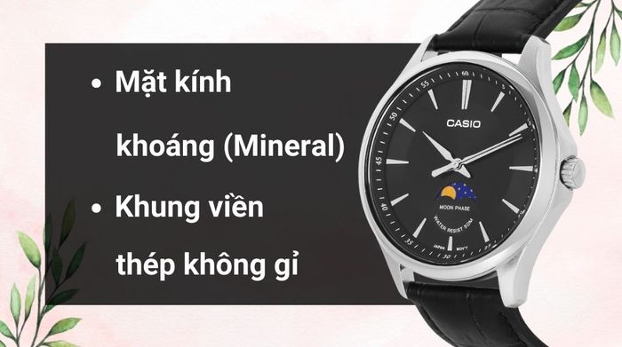Chất liệu mặt kính và khung viền của mẫu đồng hồ