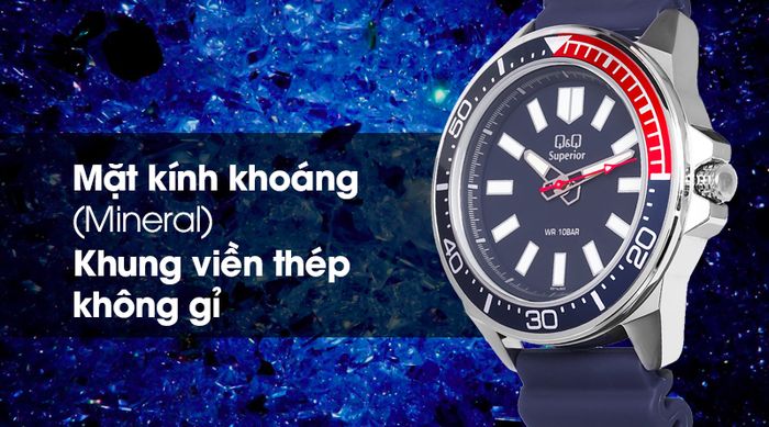 Đồng hồ Nam Q&Q S374J302Y có khả năng chịu va đập tốt