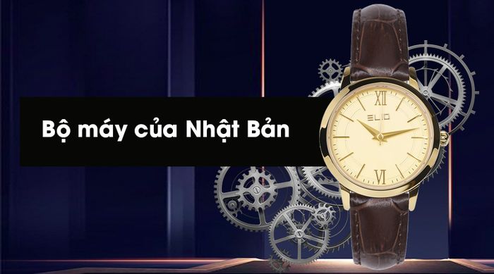 Đồng hồ nữ Elio EL022-C2 được trang bị bộ máy của Nhật Bản