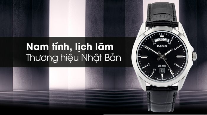 Đồng hồ nam Casio MTP-1370L-1AVDF với thiết kế mạnh mẽ và nam tính