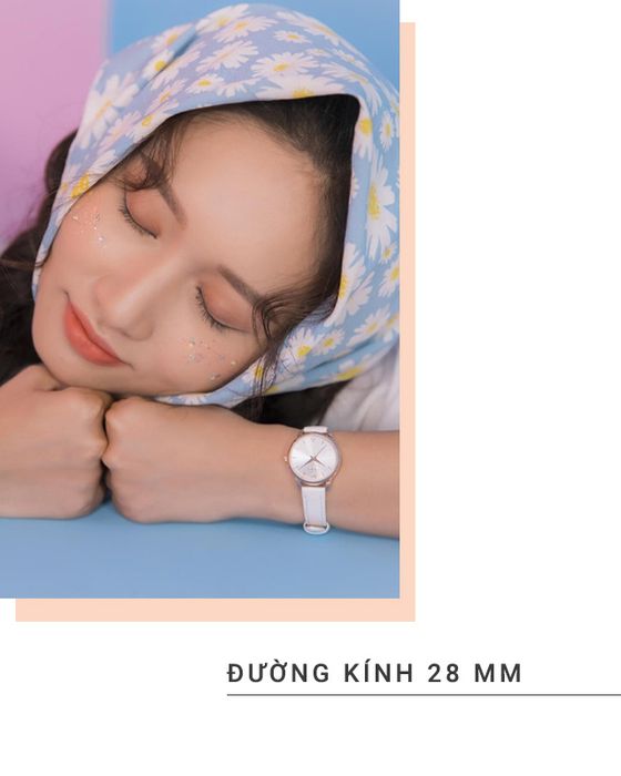 Đồng hồ Nữ Elio EL040-01 có đường kính mặt 28 mm