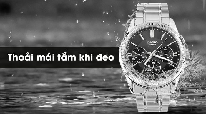 Đồng hồ nam Casio MTP-1375D-1AVDF có hệ số chống nước 5 ATM