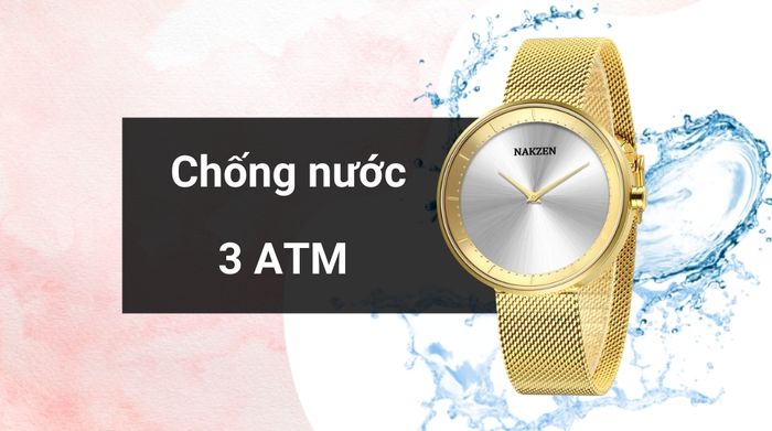 Khả năng kháng nước của mẫu đồng hồ